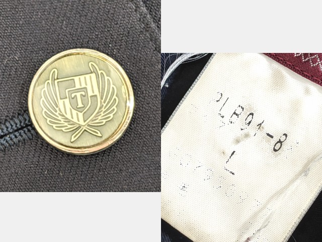 y56 京都府 塔南高校 ブレザー+セーター+冬服スカート+ネクタイ+リボン/yt4216【27SKE】