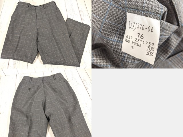 d00 岐阜県 蘇原中学校 ブレザー+冬服ズボン+冬服・夏服スカート/yt4891【1CJEC】