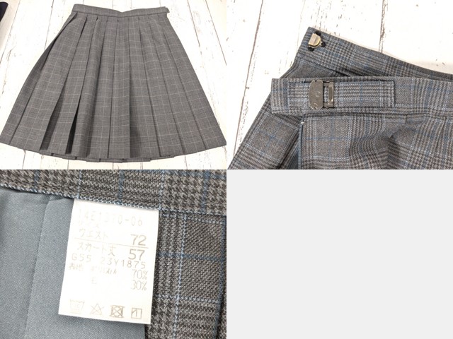 d00 岐阜県 蘇原中学校 ブレザー+冬服ズボン+冬服・夏服スカート/yt4891【1CJEC】