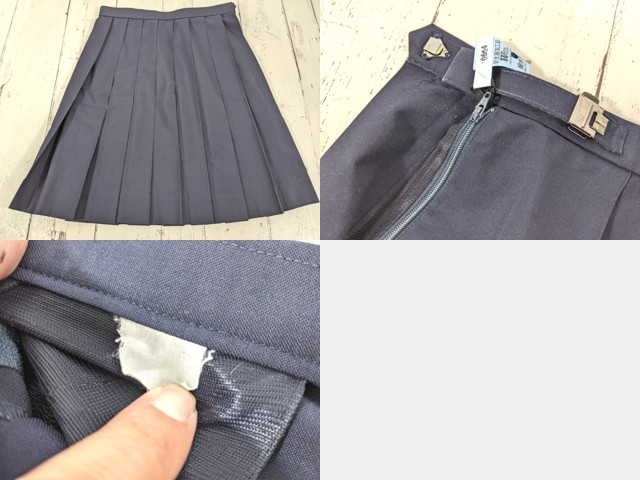 d70 東京都立白?貎高校 セーター+長袖シャツ+ニットベスト+夏服スカート+リボン/yt4980【3CJME】