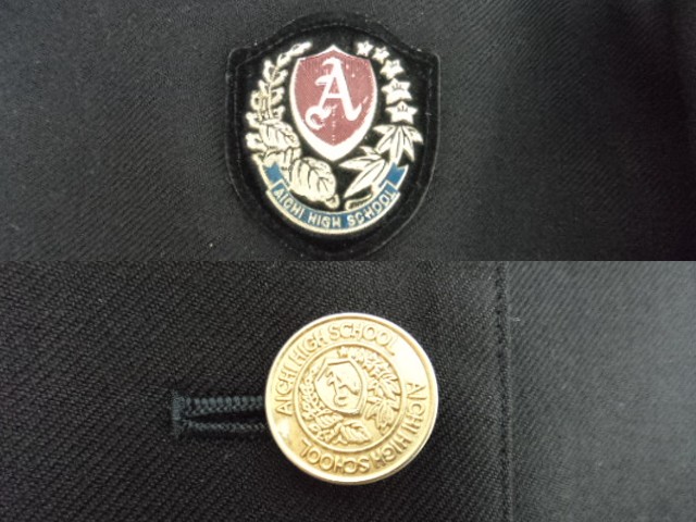 Q80 愛知中学校 高校 ブレザー▼セーター▼ブラウス▼スカート▼リボン▼通学用カバン/yt0007