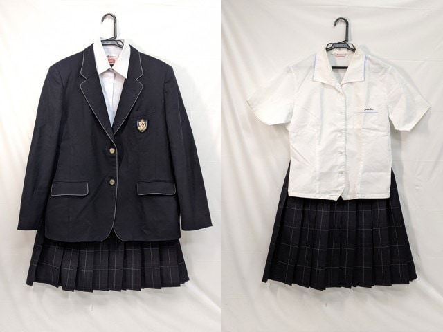 m48 兵庫県立社高校 ブレザー+半袖・長袖シャツ+夏服・冬服ススカート