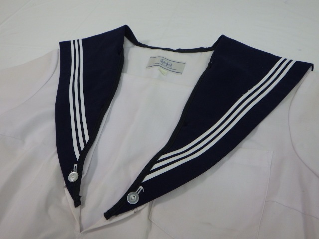 ★美品★制服　セーラー服(冬服＆夏服) R80 岡崎六ツ美中学校 冬服セーラー服+スカート+スカーフ/yt1904