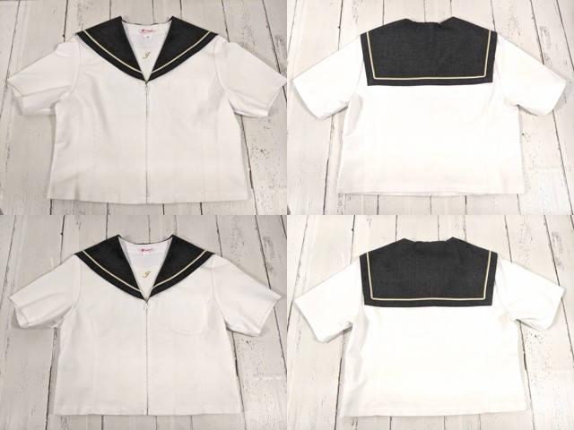 w45 愛知県 浄水中学校 夏服セーラー服×2点/yt3917【1XJDF】 | 女子