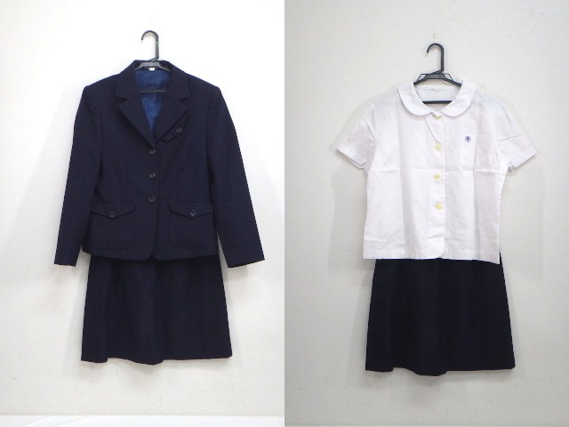 【中古】 京都教大附京都中・同桃山中（平成9年度） f06 京都教育大学附属桃山中学校 ブレザー+半袖シャツ+冬服スカート