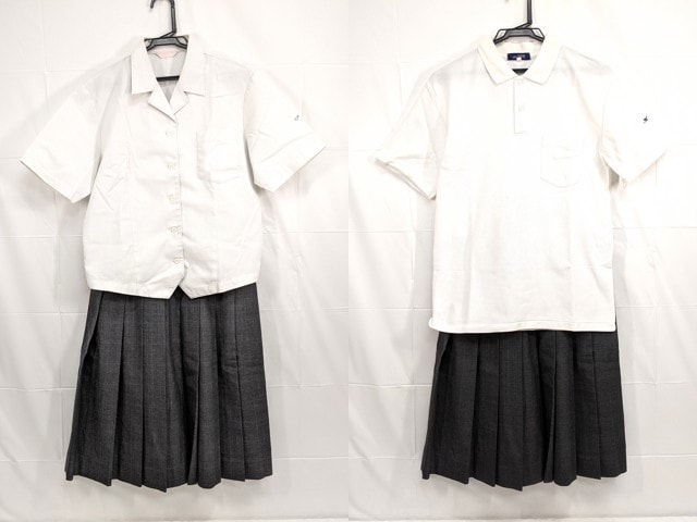 W55 愛知県松平高校 半袖ポロシャツ+夏服・冬服スカート/yt2195【2JSE 