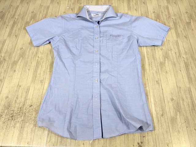 q46 京都府 精華学園高校 半袖シャツ+夏服スカート/yt3612【6KED