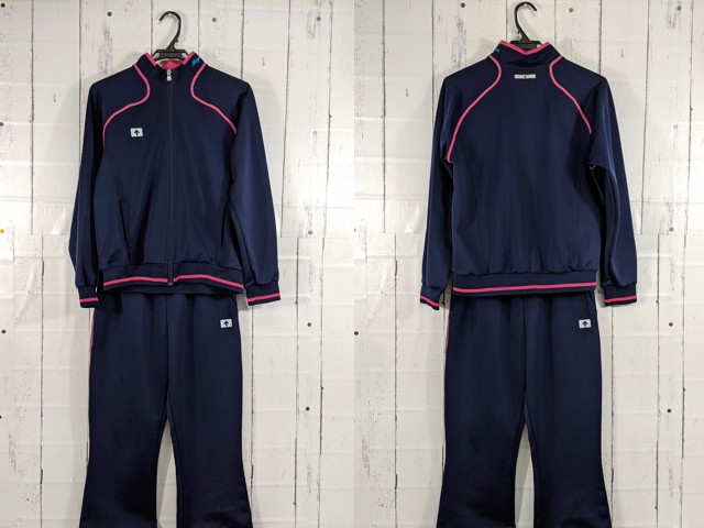 w45 愛知県 杜若高校 体操着 体操服 長袖ジャージ上下/yt3919【8XJD