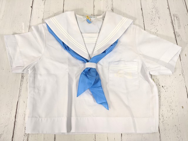 中学校?? 高校?? 夏服セーラー服+夏服スカート+スカーフ/yt4485【5XJK】