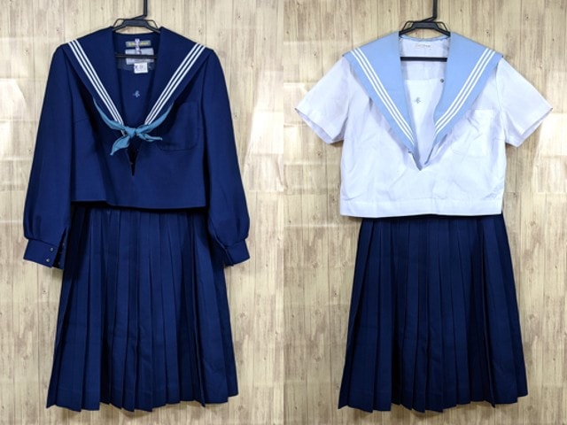 淑徳与野の夏冬 E24 愛知県 淑徳中学校?高校? 夏服・冬服セーラー服+冬服