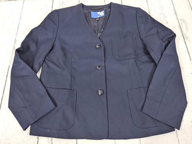 中学校?? 高校?? ブレザー+半袖ブラウス+冬服スカート+リボン/yt4487【6JWE】