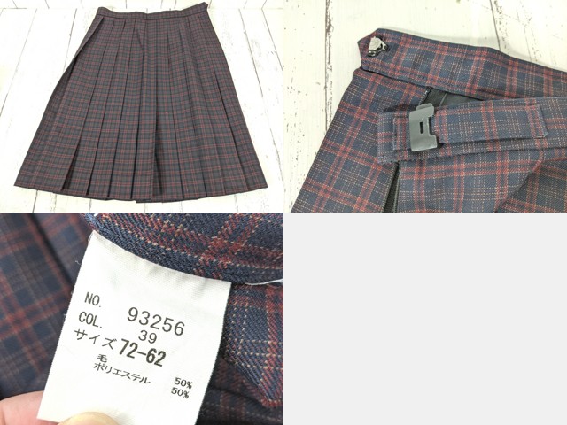 中学校?? 高校?? ブレザー+半袖ブラウス+冬服スカート+リボン/yt4487【6JWE】