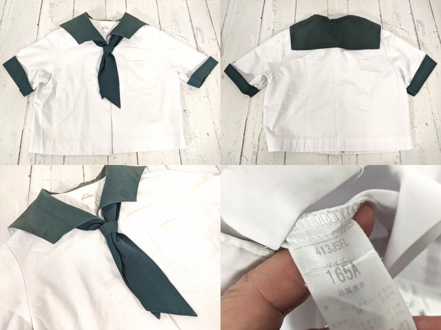 c79 鹿児島県 鹿児島大学教育学部附属中学校 冬服・夏服セーラー服+ジャンパースカート+スカーフ/yt4797【4XKEC】