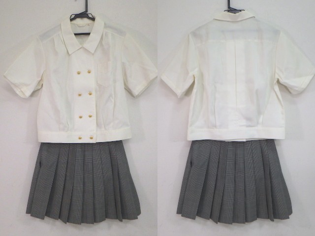 x93 千葉経済高校 半袖ブラウス+冬スカート/yt1204【5EGY】 | 女子制服  