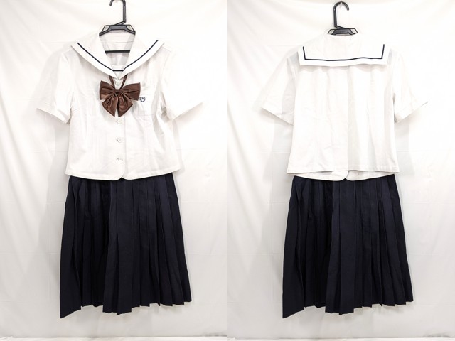j29 中学校?? 高校?? 夏服セーラー服+夏服スカート+リボン/yt2602【3PWO】