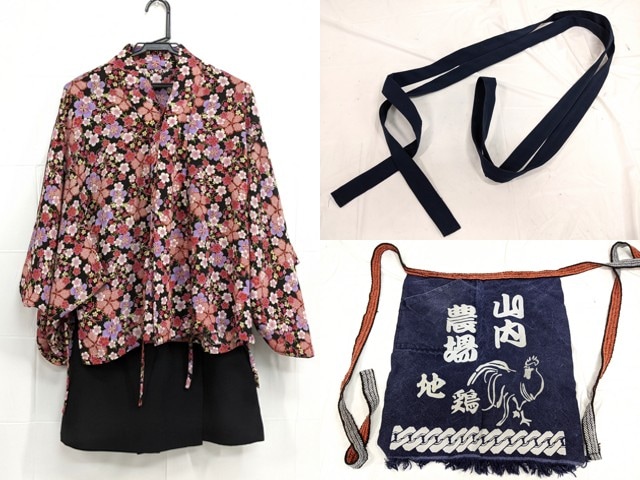 h22 山内農場 アルバイトユニフォーム 着物+スカート+ソムリエ/yt2403
