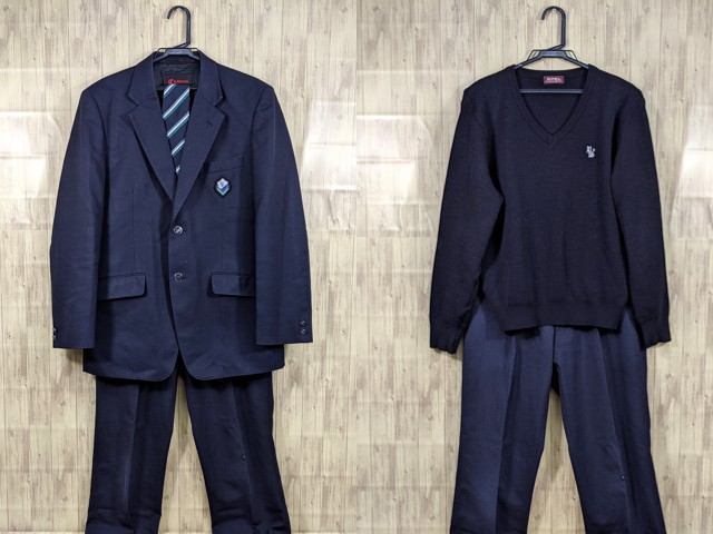 n41 大阪府立淀川清流高校 ブレザー+セーター+冬服・夏服ズボン+