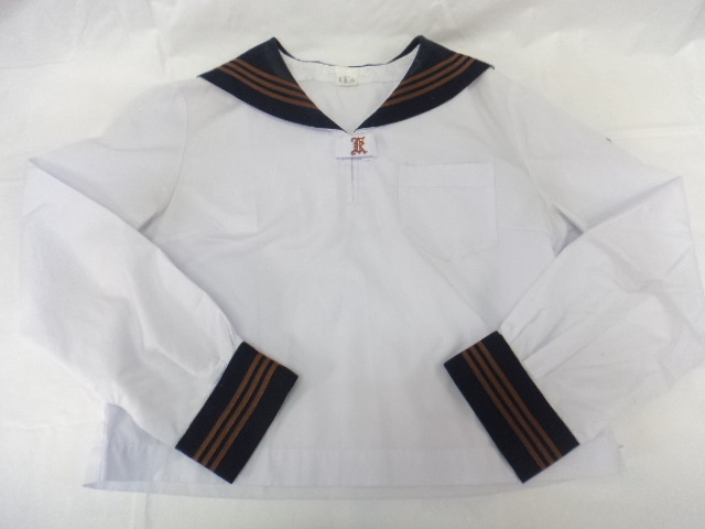 a95&frasl;東京 私立関東国際高等学校□長袖セーラー服 中間服 上のみ