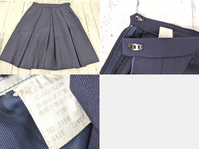 T2435 静岡県 高松中学校 ブレザー+ベスト+冬服・夏服スカート+ループタイ/yt4903【15CKE】
