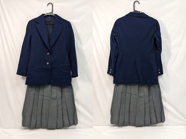m44 中学校?? 高校?? ブレザー 11号+冬服スカート/yt3039【35KD】