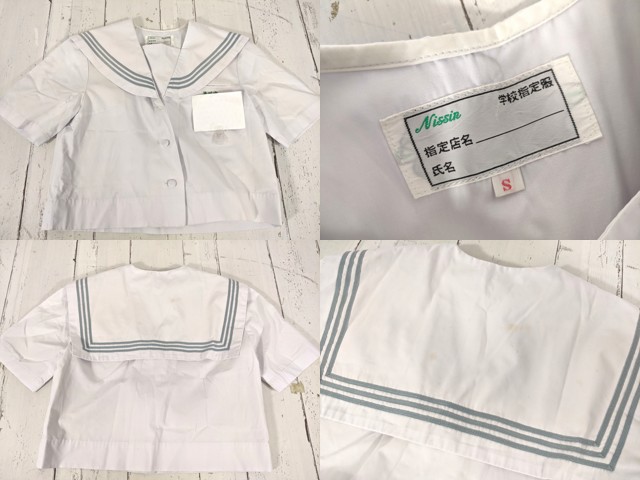 c74 沖縄県 港川中学校 ネクタイ付き冬服・夏服セーラー服+夏服・冬服