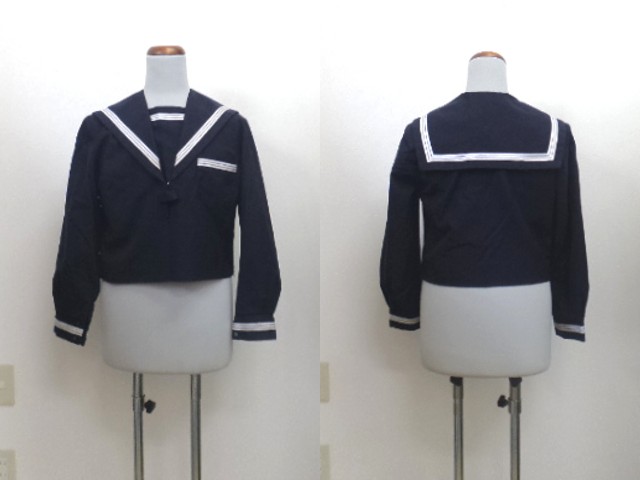 d30/富山 高岡中学校□冬服 セーラー服 上着のみ/og0241【3PHK