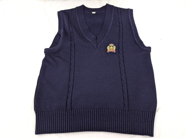 h23 私立流通経済大学附属柏高校 半袖シャツ+ニットベスト+夏服