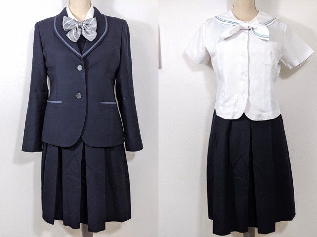 x35 京都府 京都聖母学院高校 ブレザー+夏服ブラウス+長袖シャツ+