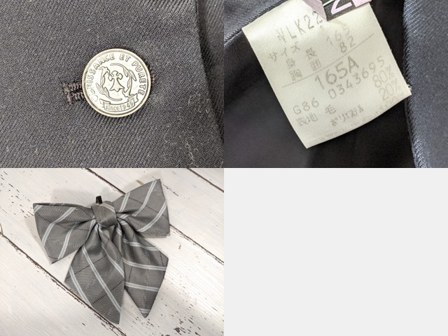 x35 京都府 京都聖母学院高校 ブレザー+夏服ブラウス+長袖シャツ