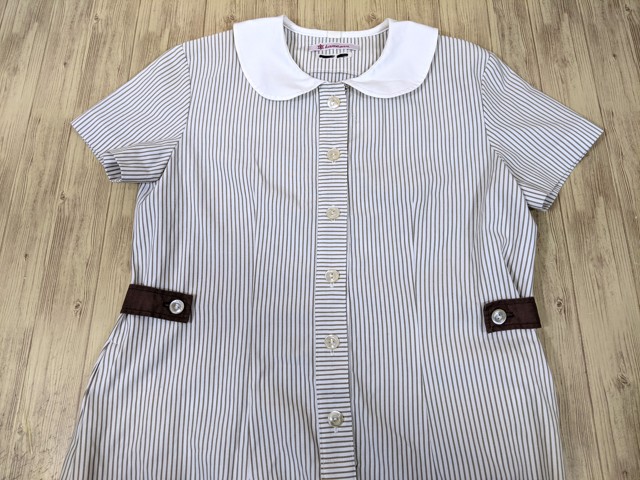 n42 京都 ノートルダム小学校 ワンピース(ベージュ)/yt3204【35ET】