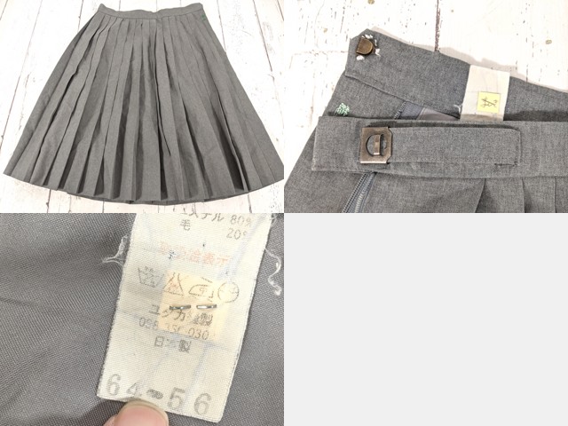 c74 沖縄県 港川中学校 ネクタイ付き夏服セーラー服+夏服スカート