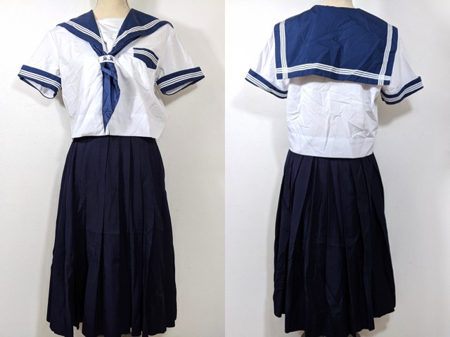 大阪高等学校　制服　女子　スカート 中古制服】大阪府 大阪高等学校 女子制服 4点（ブレザー・シャツ