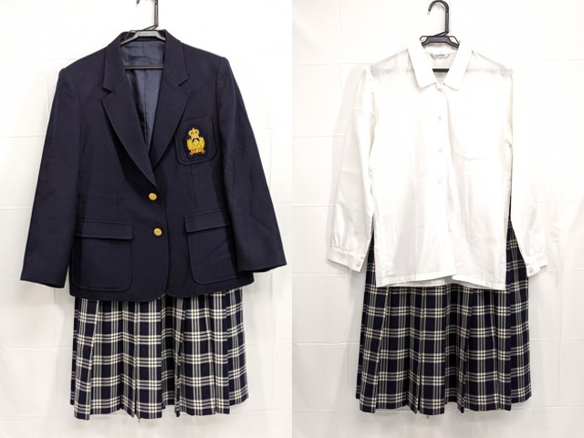 h23 私立流通経済大学附属柏高校 ブレザー+長袖シャツ+冬服スカート/yt2412【12BEW】