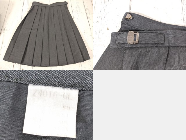 d22 神奈川県 洗足学園中学高校 ブレザー+半袖シャツ+セーター+カーデガン+冬服スカート+リボン/yt4909【7LECV】