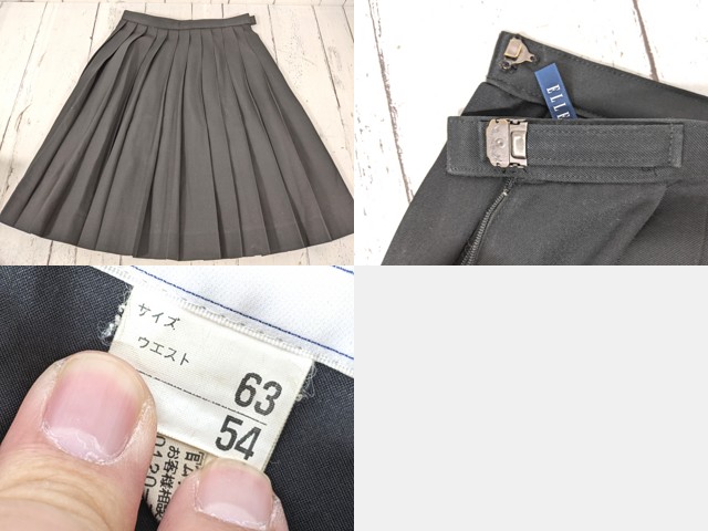 T2469 群馬県立太田女子高校 ブレザー+長袖シャツ+ベスト+夏服・冬服スカート/yt4998【15CKE】