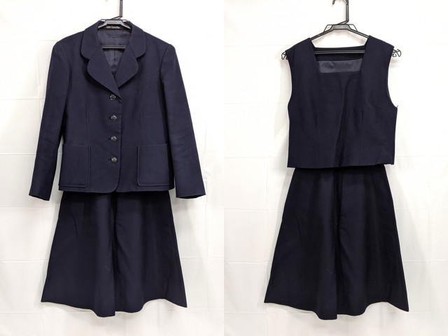 h15 群馬県立高崎女子高校 ブレザー+ベスト+冬服スカート/yt2413【12XFL】