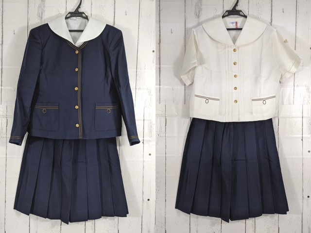 c29 大分県 大分東明高校 ブレザー+長袖・夏服ブラウス+冬服スカート 