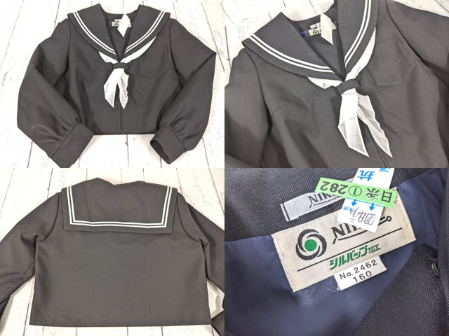 d23 三重県 三滝中学校 冬服セーラー服+半袖シャツ+冬服スカート+