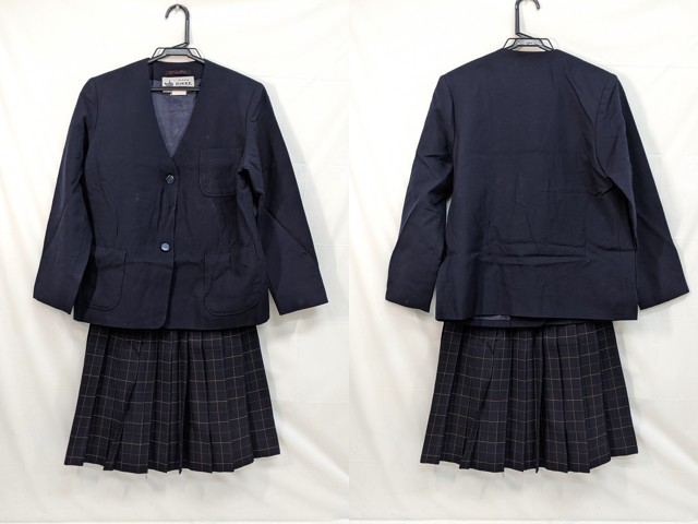 m44 中学校?? 高校?? ブレザー+冬服スカート/yt3045【35EW】
