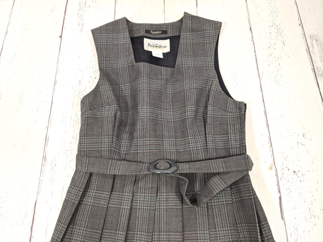 x99 東京都 葛飾区立小松中学校 ジャンパースカート/yt4236【8WLR】