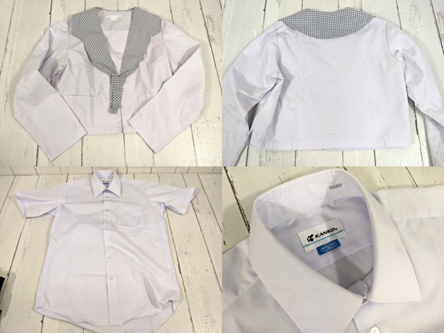 w08 岐阜県 多治見北高校 冬服・中間服セーラー服+冬服スカート/yt4036【35UDF】