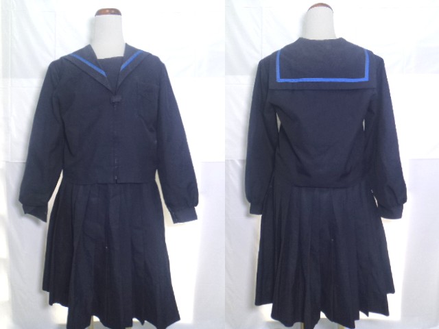 出雲市立第三中学校冬服、セーラー服、上下セット j70 三木市立自由が丘中学 冬服上下セット セーラー服+スカート/yt0464
