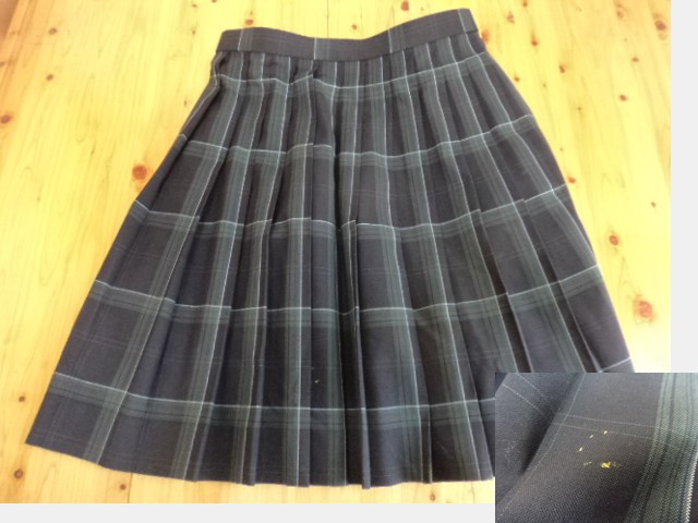 東京都立飛鳥高等学校■女子高校生 女子ブレザー制服EL 大きめ チャック柄スカート+校章/4og604