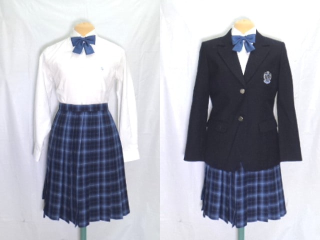 j44 京都産業大学附属高等学校 ブレザー+冬服スカート+ブラウス+