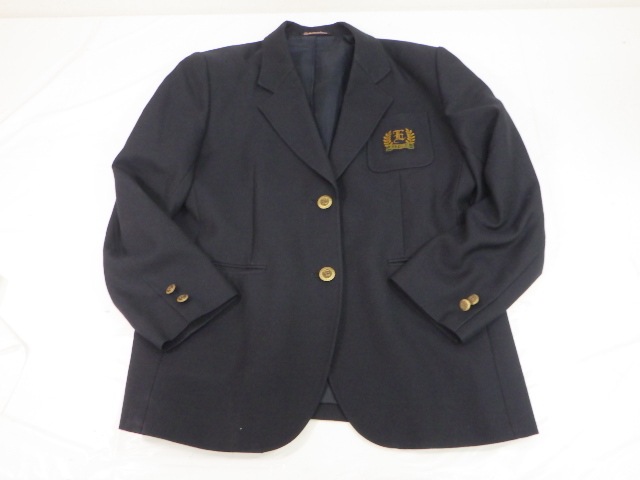b34 私立栄徳高校 旧制服 ブレザー+半袖シャツ+冬スカート/yt1641 