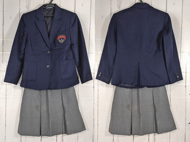 a39 京都府 山城高校 ブレザー+夏服・冬服スカート/yt4496【8XKE】