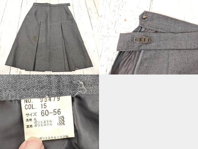 a39 京都府 山城高校 ブレザー+夏服・冬服スカート/yt4496【8XKE】