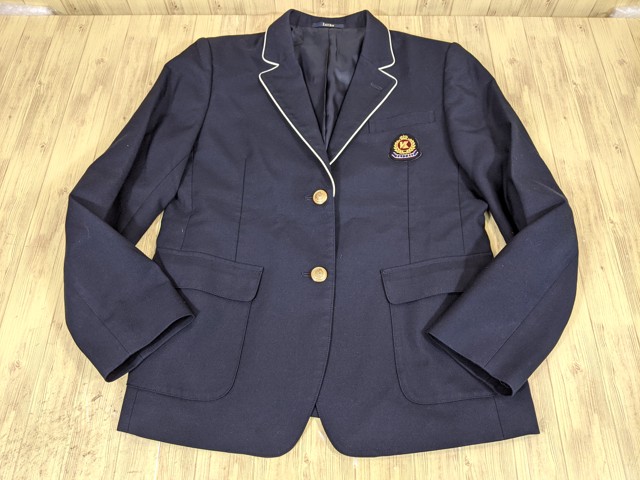 鹿島学園 長袖 L p27 茨城県 鹿島学園高校 ブレザー+長袖シャツ+冬服スカート+リボン