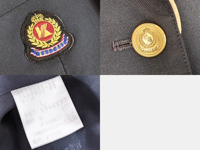 p27 茨城県 鹿島学園高校 ブレザー+長袖シャツ+冬服スカート+リボン
