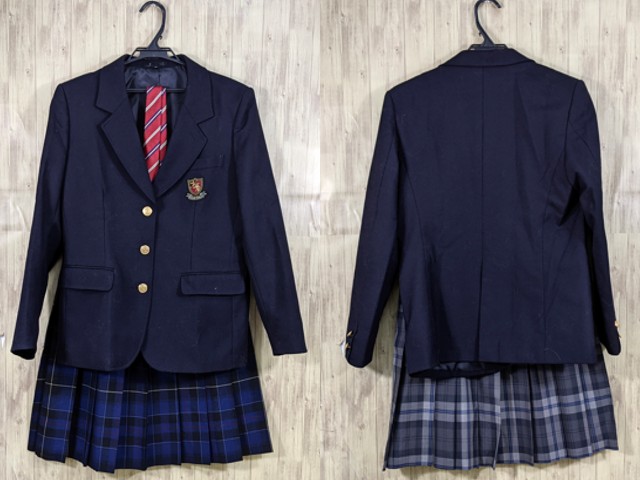 q31 愛知県 第一学院高校 ブレザー+夏服・冬服スカート+ネクタイ  